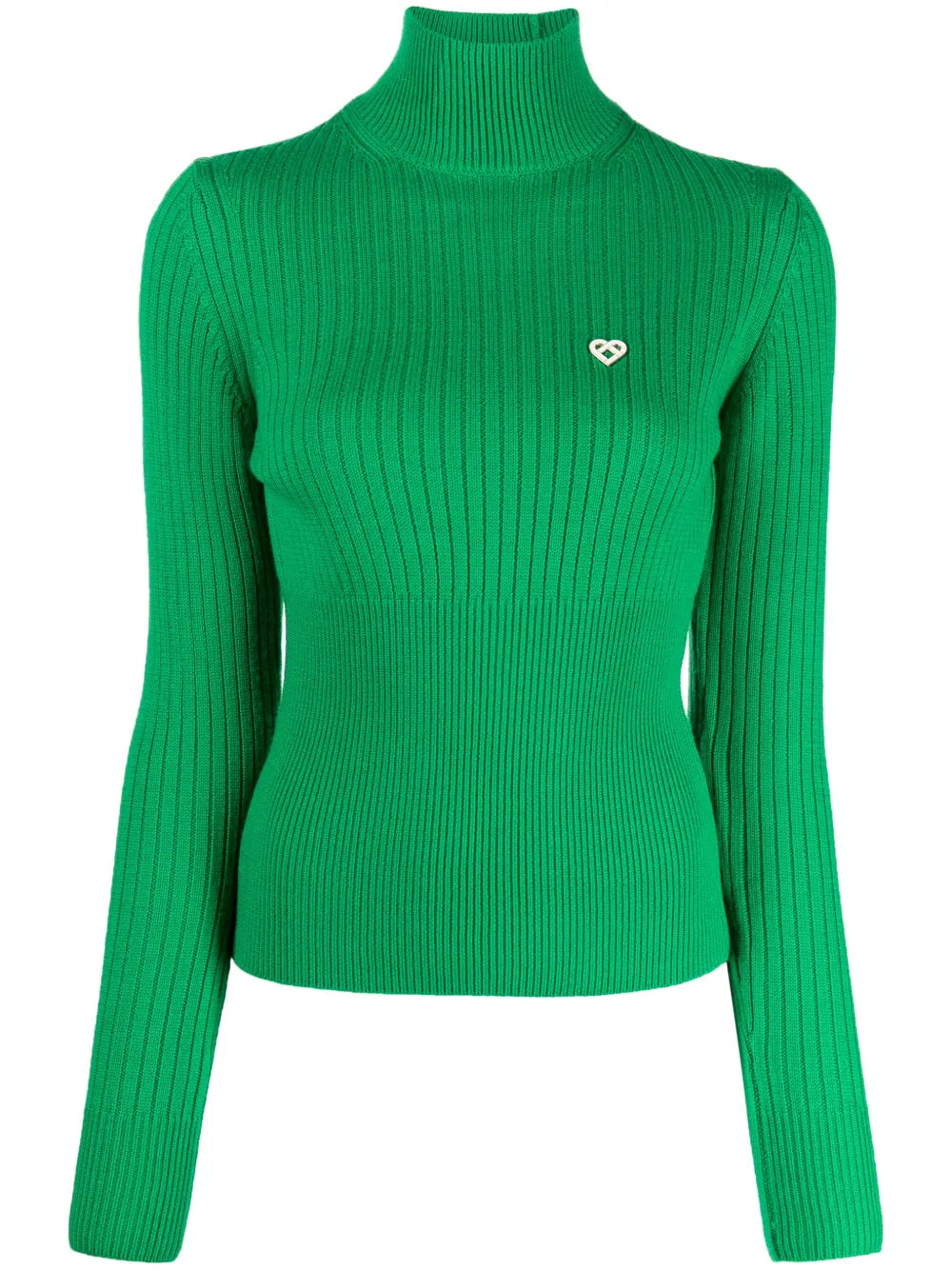 Ribbed High-Neck Jumper