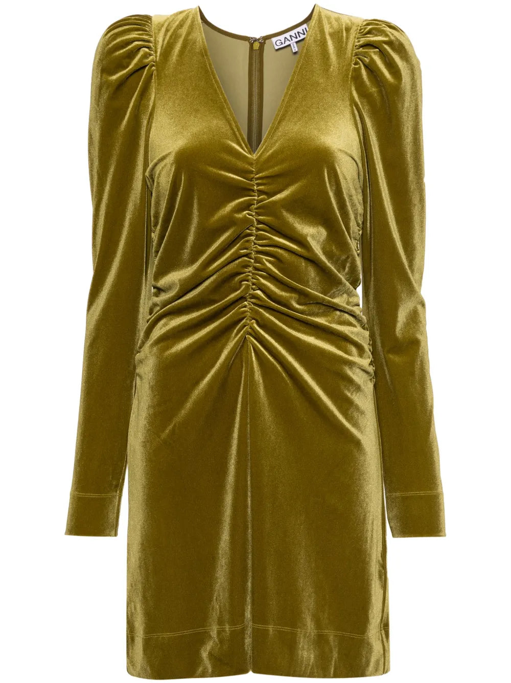 Ruched Velvet Minidress