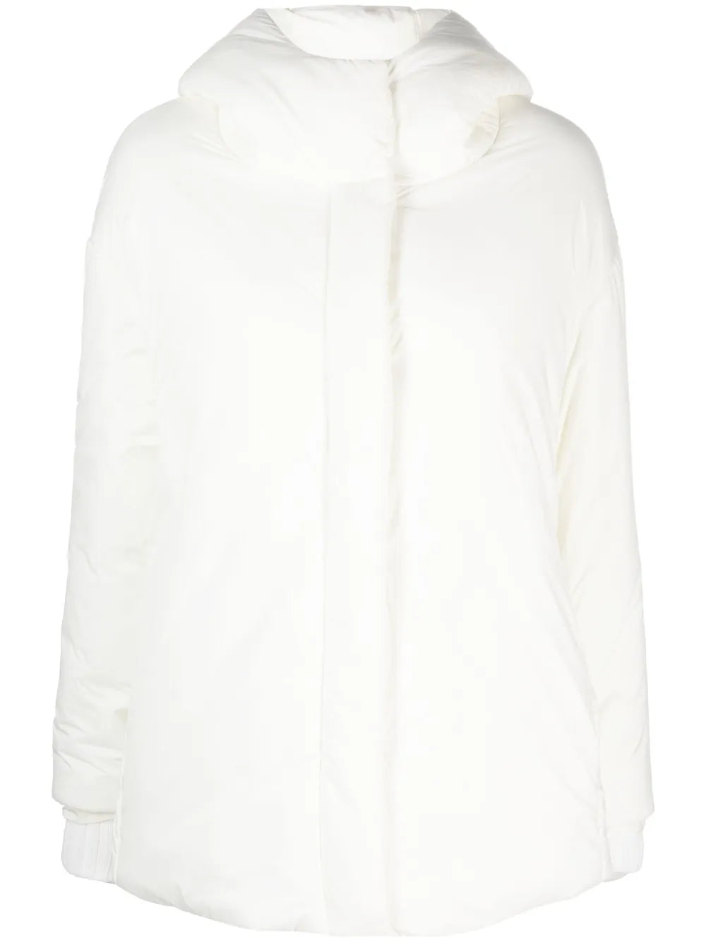 Slouch-Hood Puffer Jacket