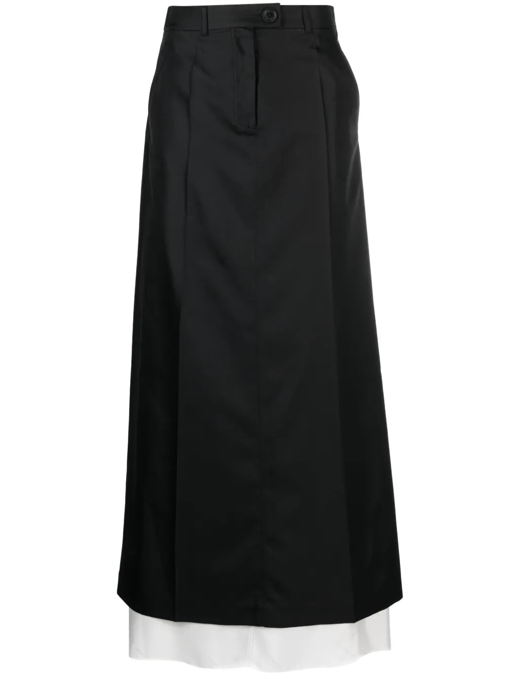 Double-Layer A-Line Maxi Skirt