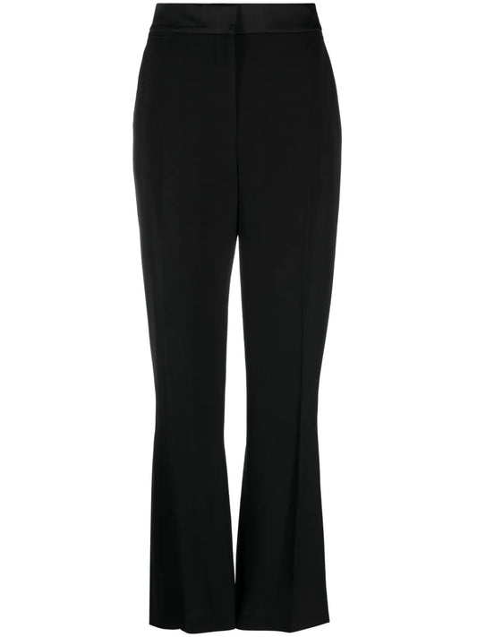 Pleat-Detailing Concealed-Fastening Tailored Trousers