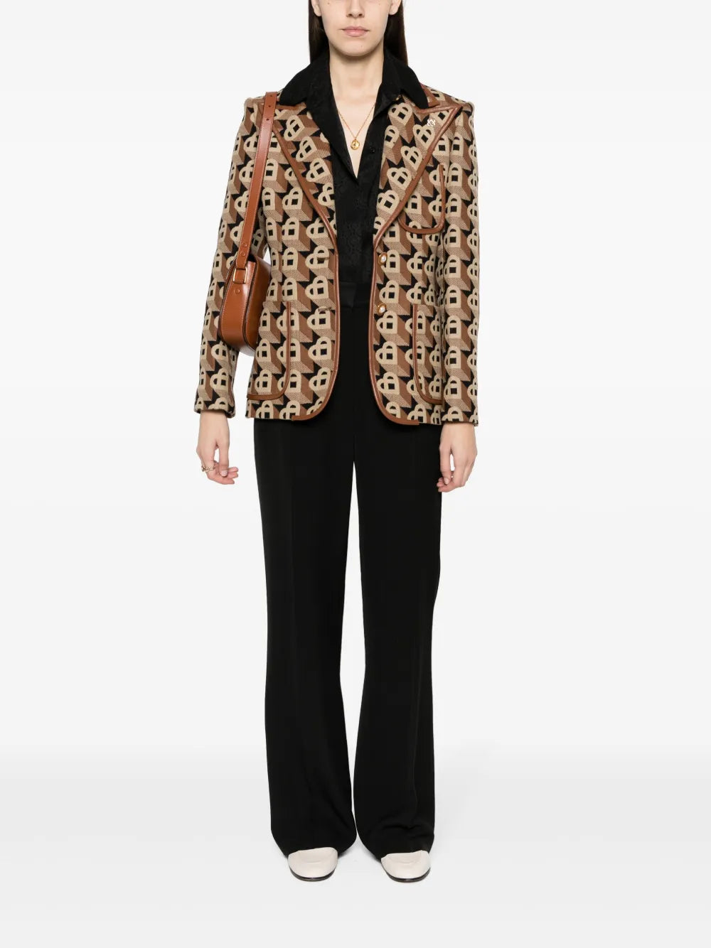 Pleat-Detailing Concealed-Fastening Tailored Trousers