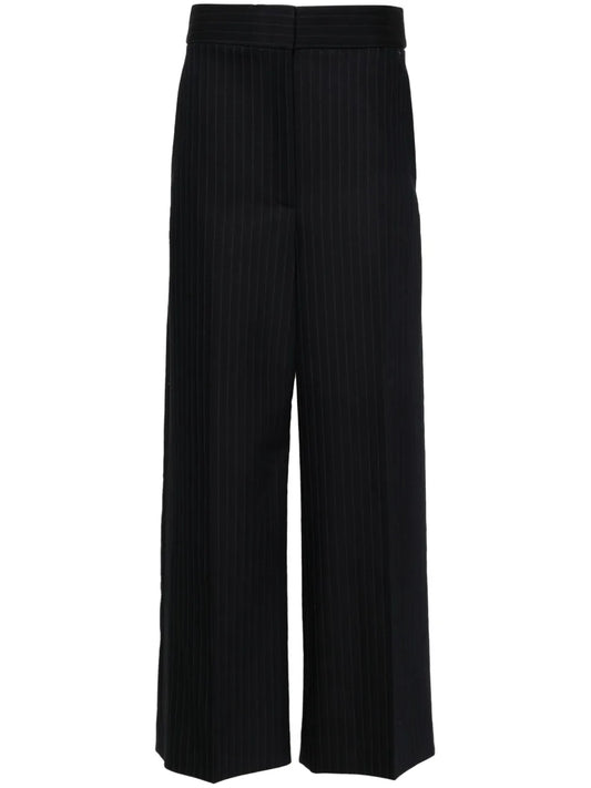 High-Waisted Wide-Leg Trousers