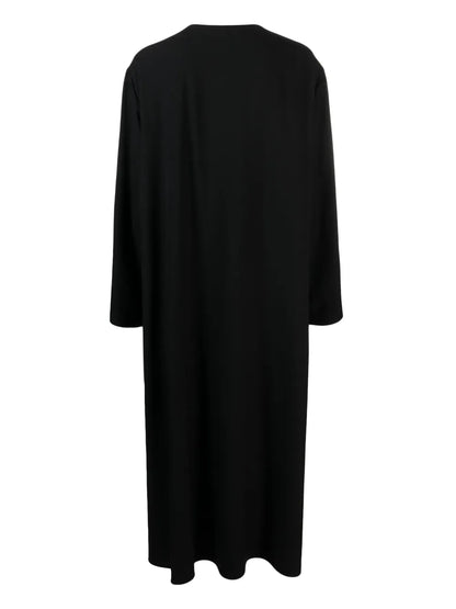 Round-Neck Wool Dress