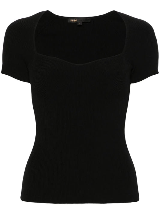 Ribbed-Knit Top