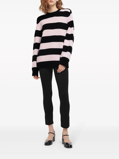 Striped Intarsia-Knit Jumper