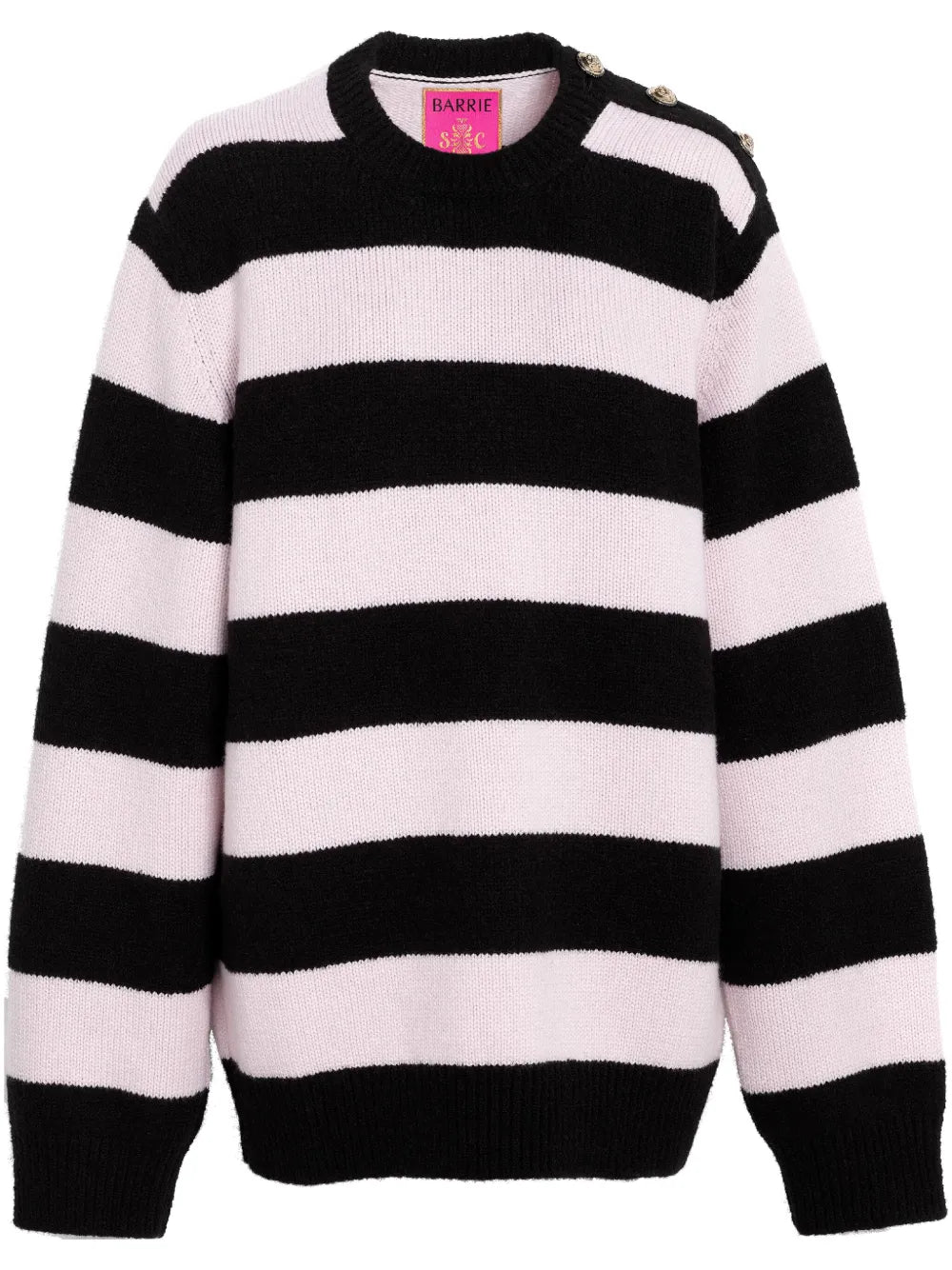 Striped Intarsia-Knit Jumper