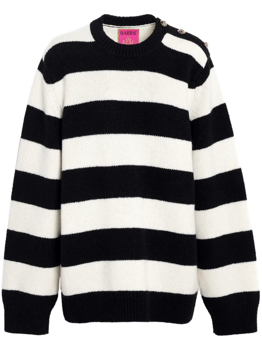 Striped Intarsia-Knit Jumper