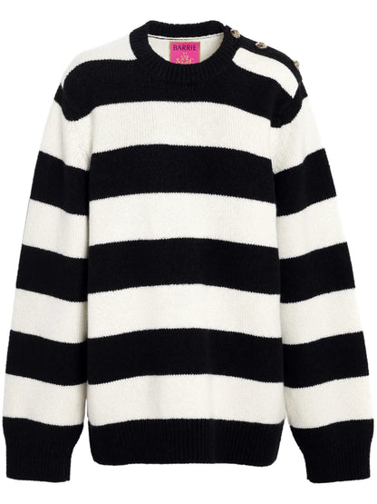 Striped Intarsia-Knit Jumper