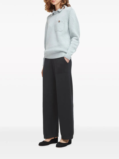 Chunky-Knit Cashmere Polo Jumper