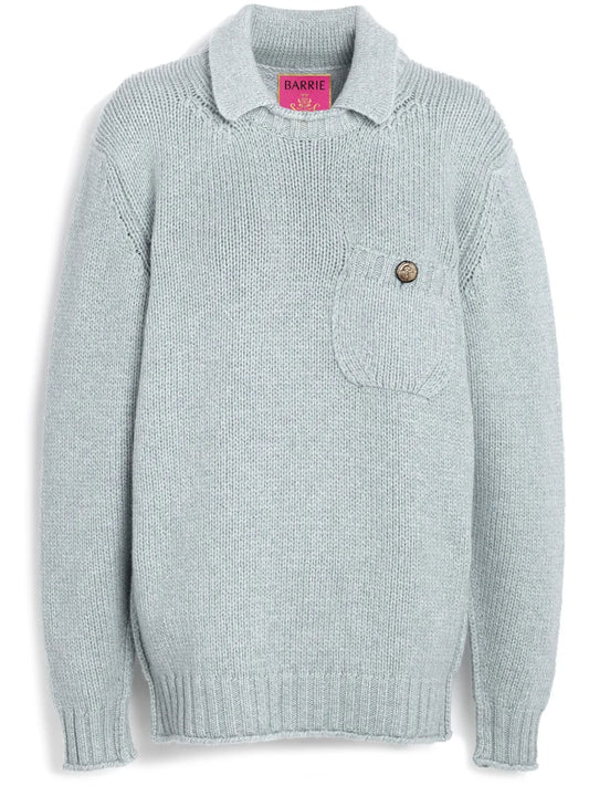 Chunky-Knit Cashmere Polo Jumper