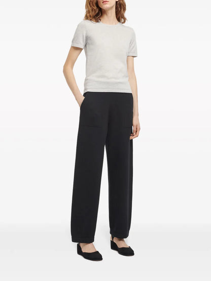 Fine-Knit Crew-Neck T-Shirt