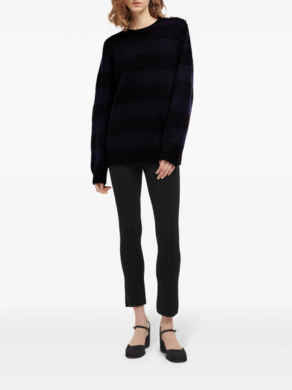 Striped Chunky-Knit Jumper