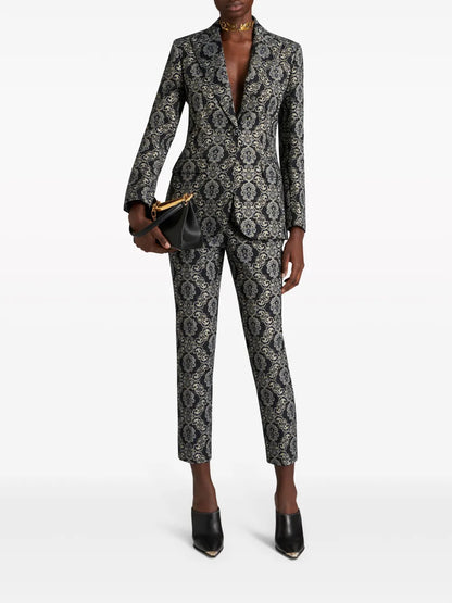 Graphic-Jacquard Blazer