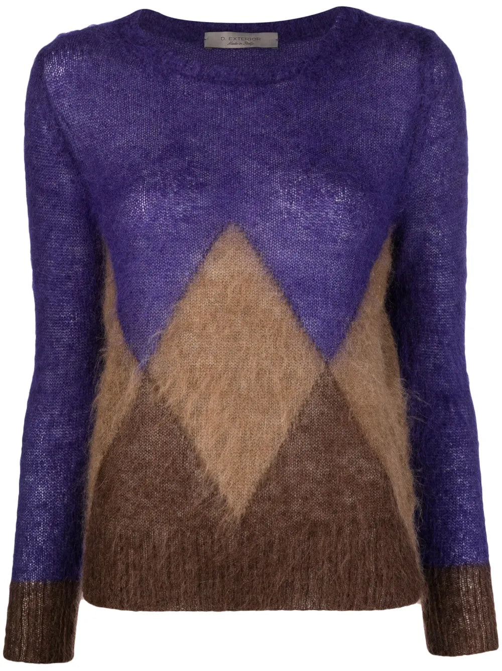 Brushed-Effect Crew-Neck Jumper