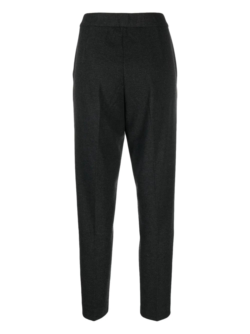 Herringbone Tapered-Leg Trousers