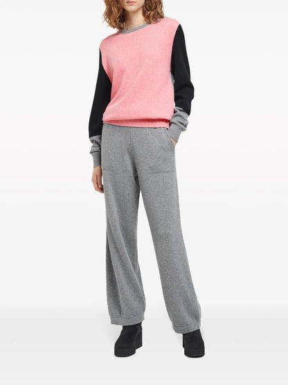 Colour-Block Cashmere Jumper