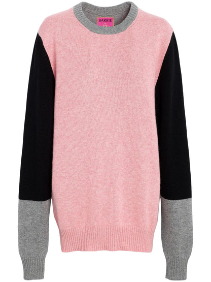 Colour-Block Cashmere Jumper