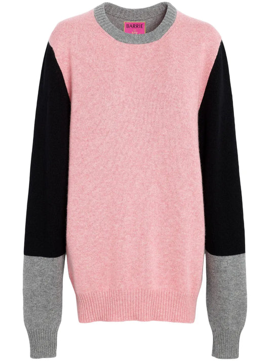 Colour-Block Cashmere Jumper