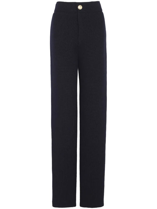 Slim-Cut Knitted Trousers