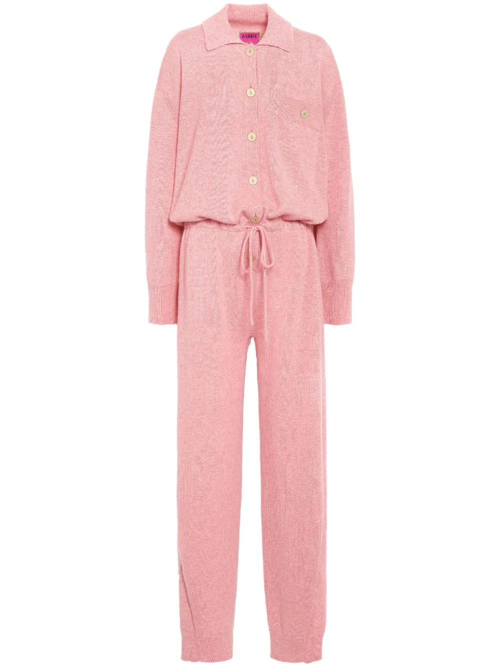 Long-Sleeve Cashmere Jumpsuit