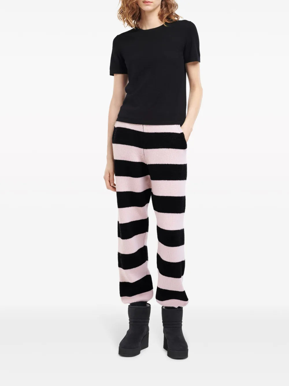 Fine-Knit Crew-Neck T-Shirt