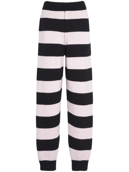 Striped Bouclé Track Pants
