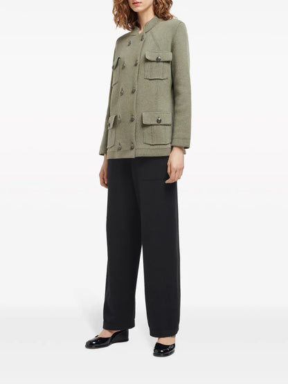 Double-Breasted Military Coat