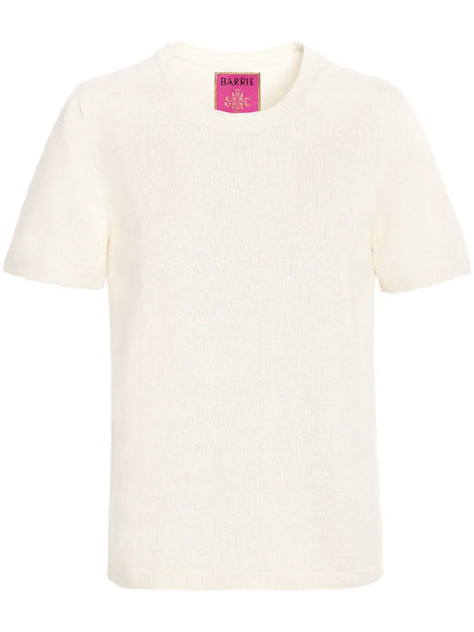 Fine-Knit Crew-Neck T-Shirt