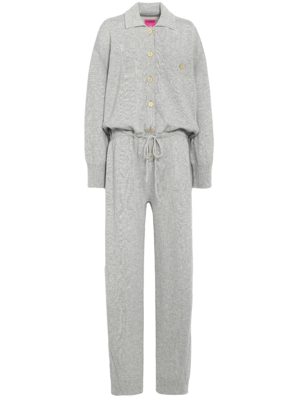 Long-Sleeve Cashmere Jumpsuit