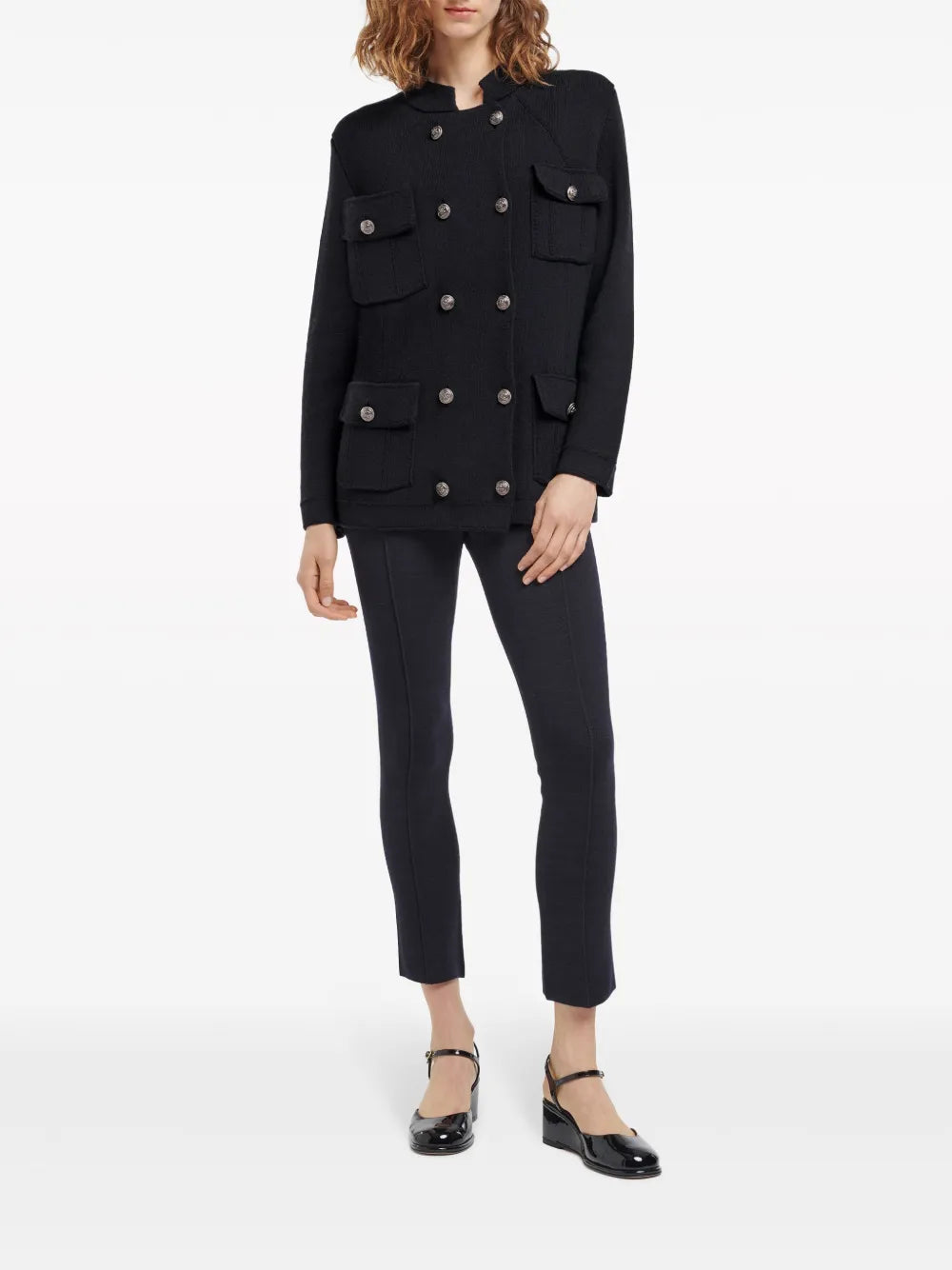 Double-Breasted Military Coat