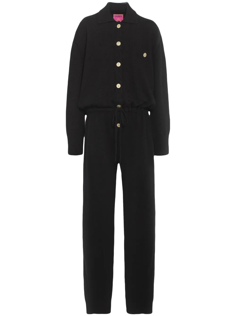Long-Sleeve Cashmere Jumpsuit