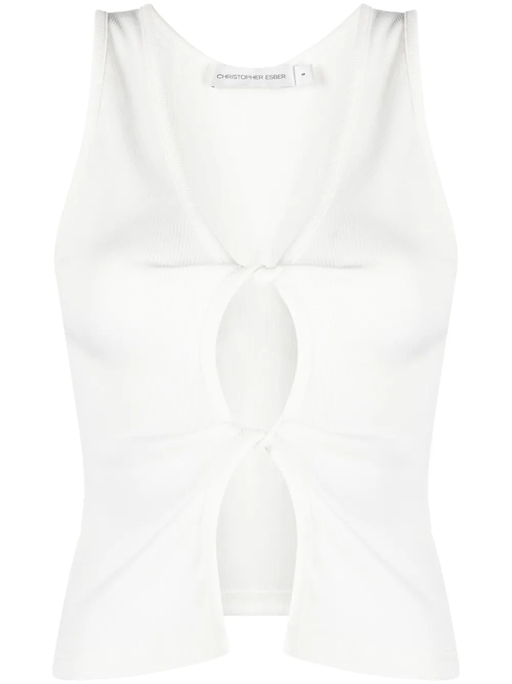 Cut-Out Twisted Tank Top