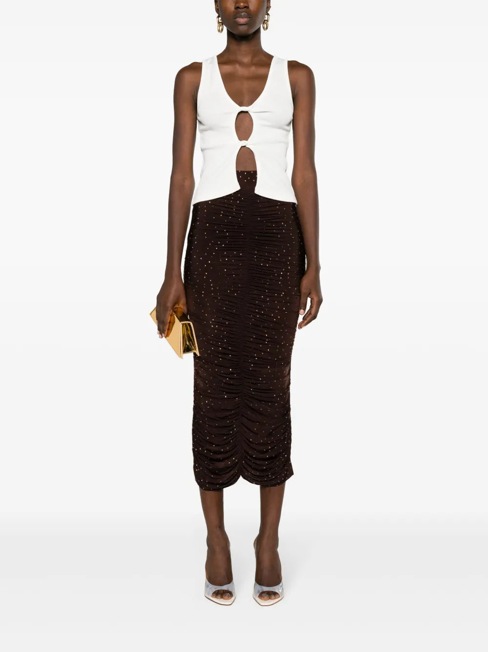 Cut-Out Twisted Tank Top