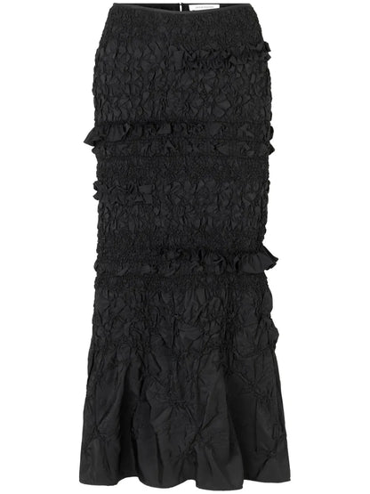Venus Ruffled Mermaid Midi Skirt