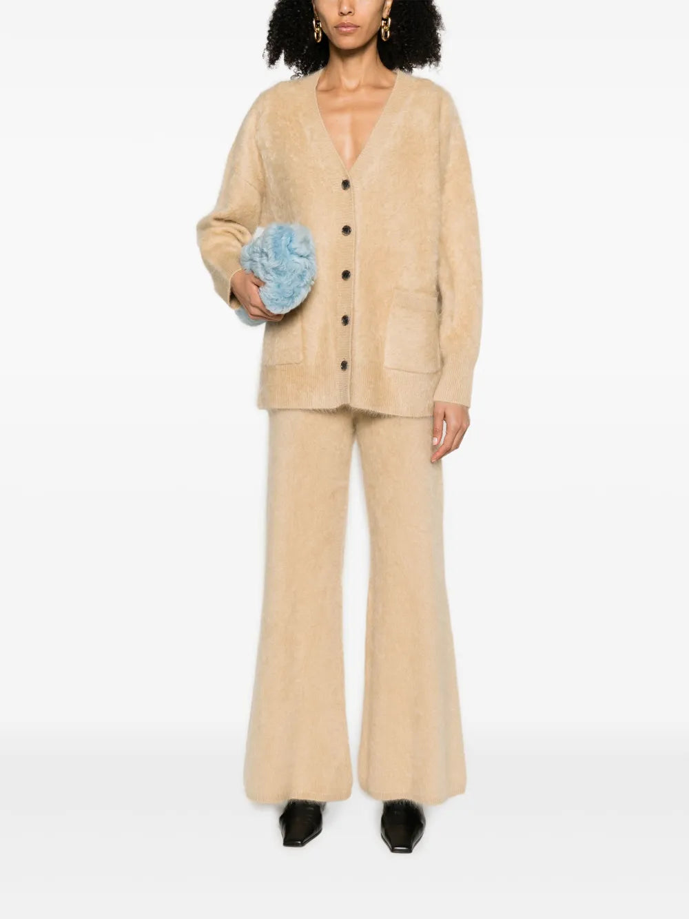The Malena Brushed Cashmere Cardigan