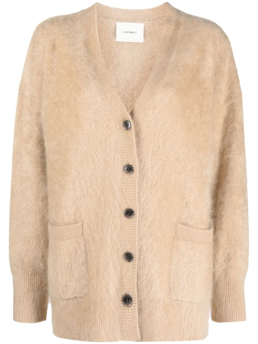 The Malena Brushed Cashmere Cardigan
