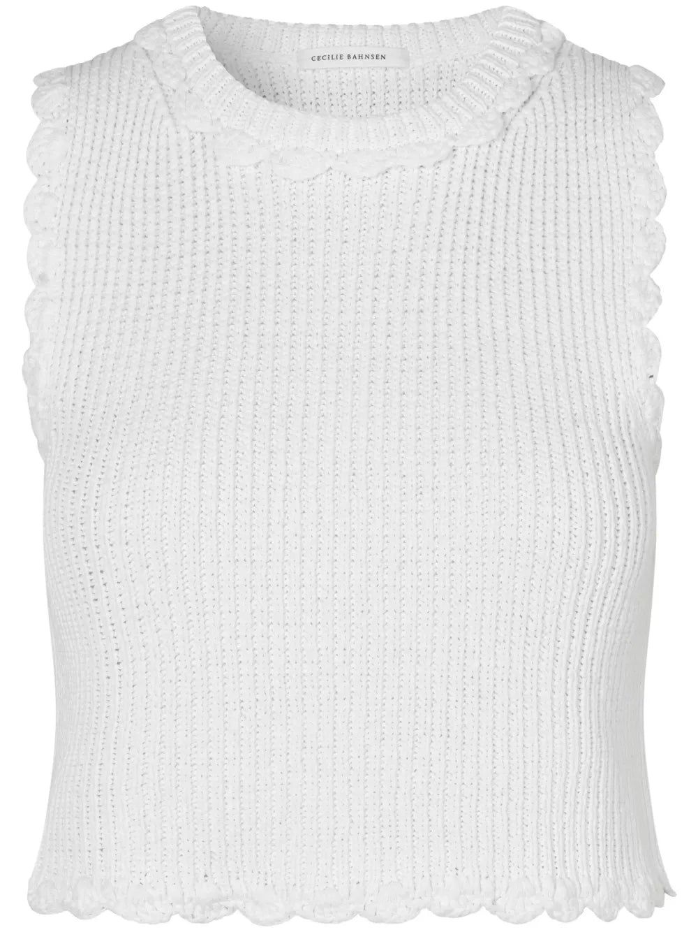Vimona Ribbed-Knit Top