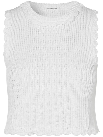 Vimona Ribbed-Knit Top