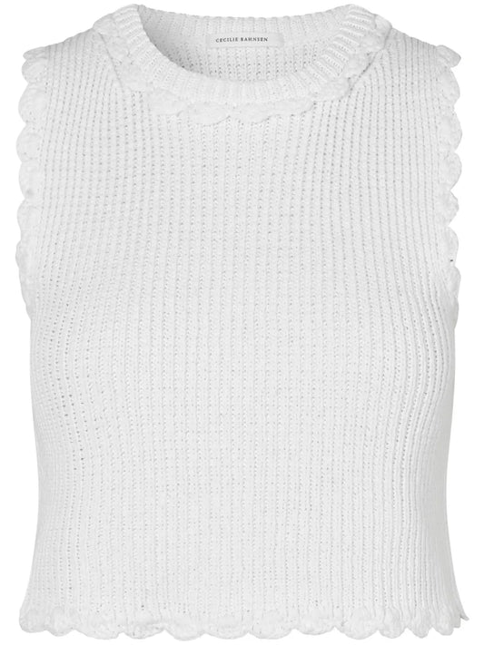 Vimona Ribbed-Knit Top
