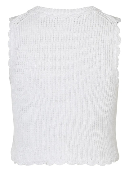 Vimona Ribbed-Knit Top