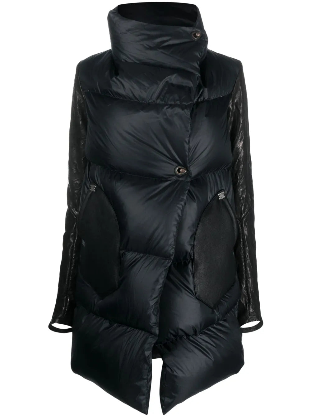 Lock-Fastening Quilted Down Jacket