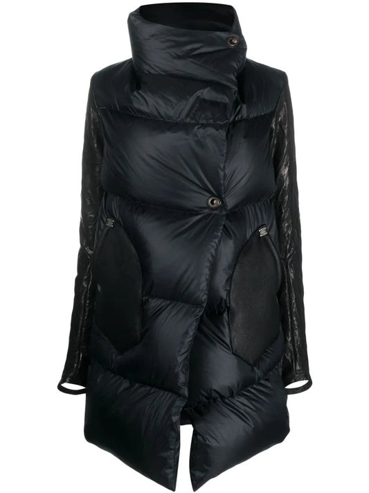 Lock-Fastening Quilted Down Jacket