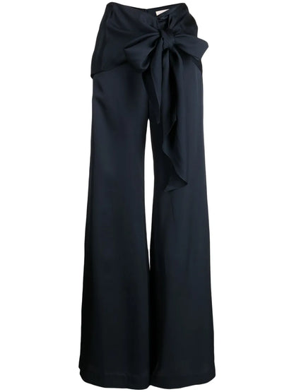 Noa Satin High-Waisted Trousers