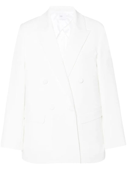 Peak-Lapel Double-Breasted Blazer