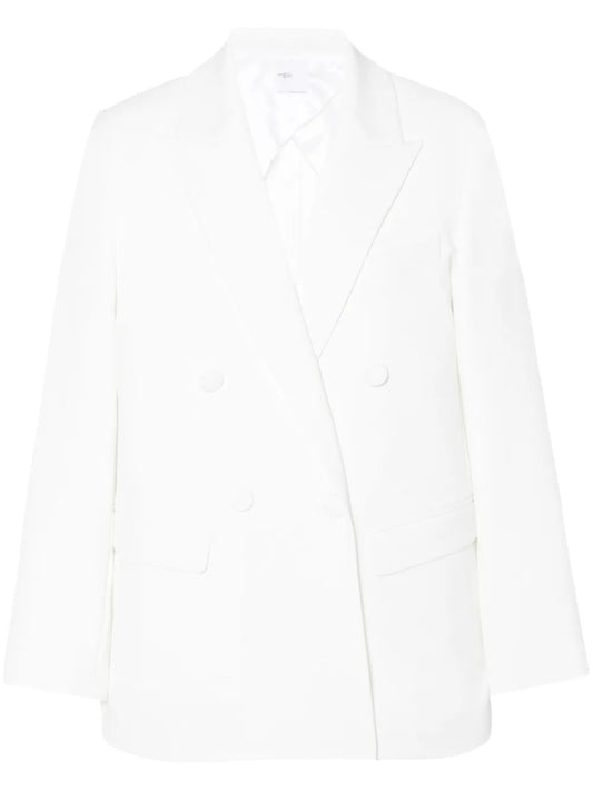 Peak-Lapel Double-Breasted Blazer