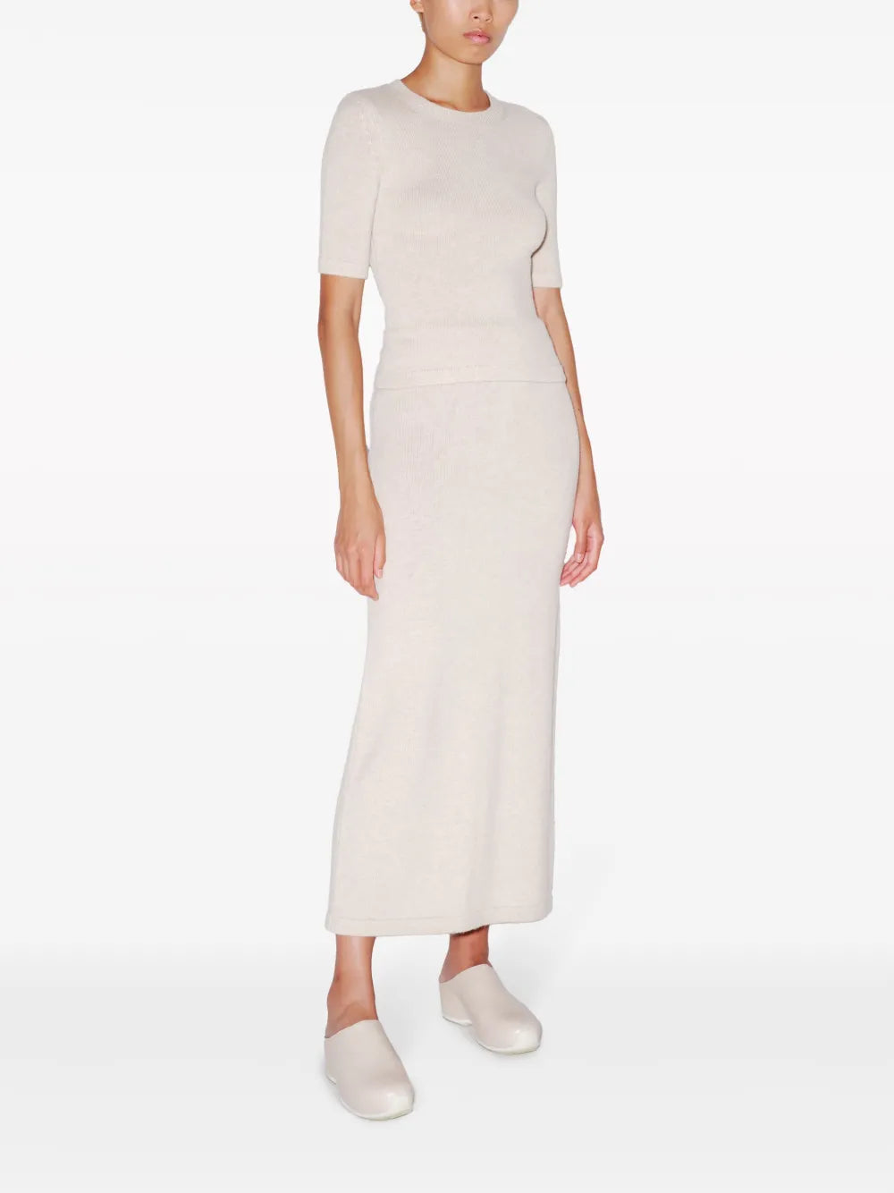 Crew-Neck Ribbed-Knit Top
