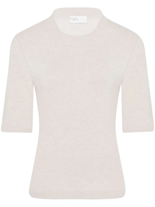 Crew-Neck Ribbed-Knit Top