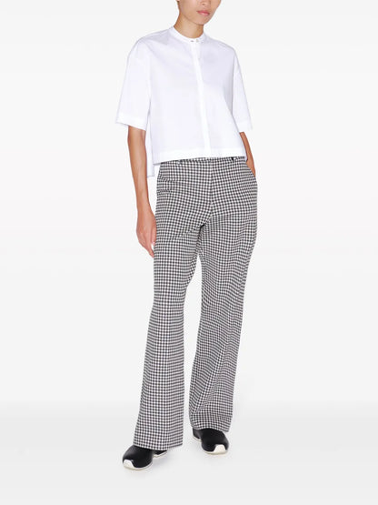 Cropped Poplin Shirt