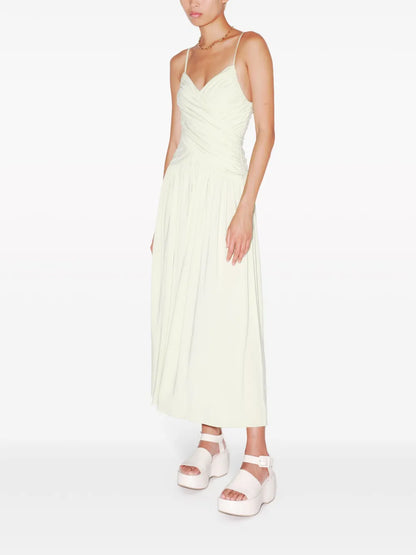 Ruched Slip Midi Dress